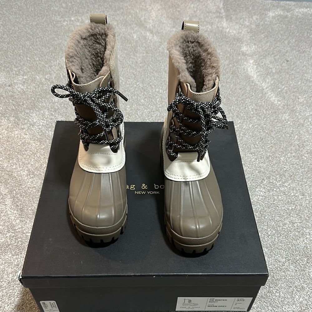 Rag & Bone Two-Tone Winter Boots